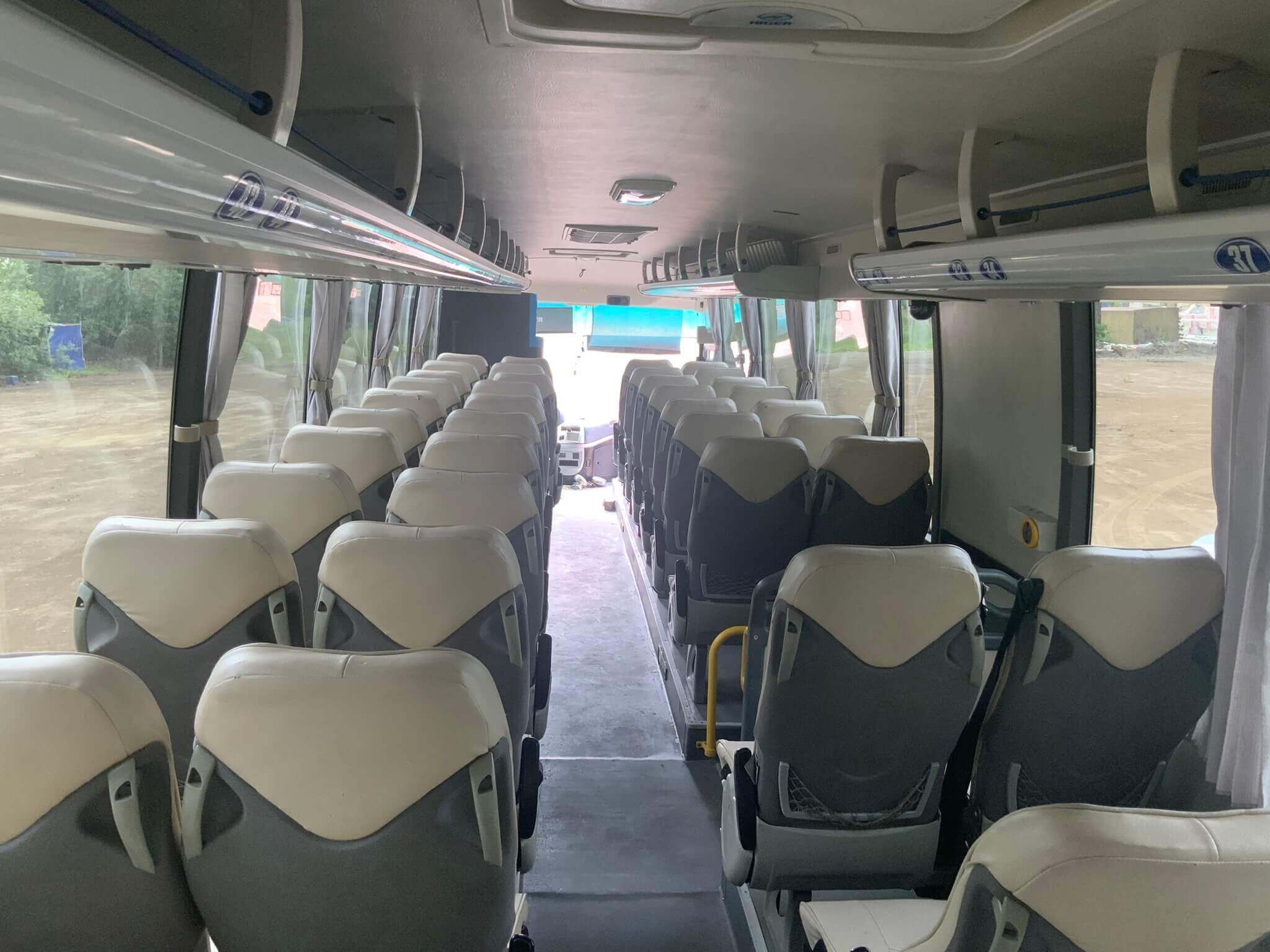 Higer 6129 with driver for rent 